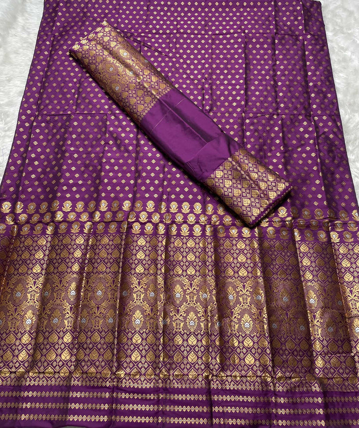 Copper Jari Mix Set Mekhela Sador