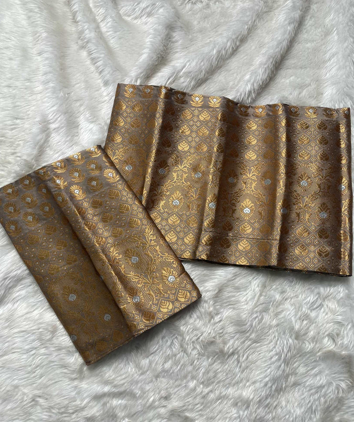 Copper Jari Mix Set Mekhela Sador