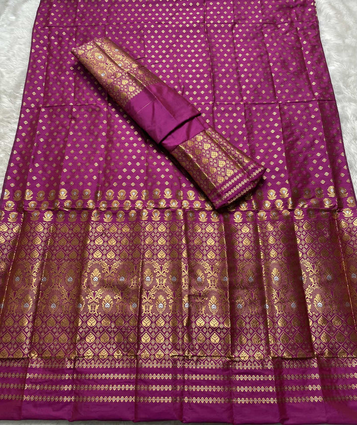Copper Jari Mix Set Mekhela Sador
