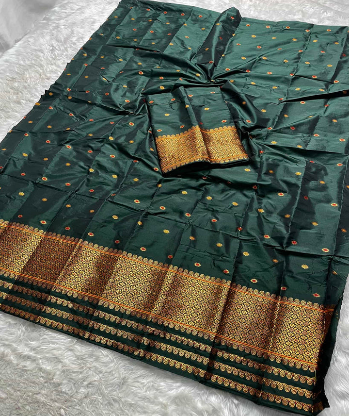 Copper Jari - Dhaga Mina - Mix Set Mekhela Sador