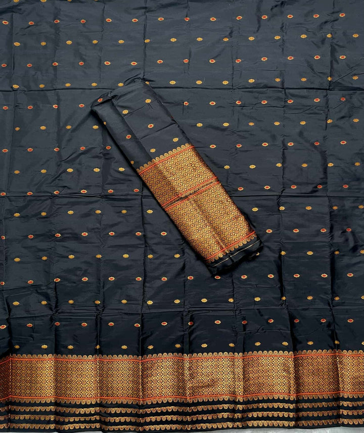 Copper Jari - Dhaga Mina - Mix Set Mekhela Sador