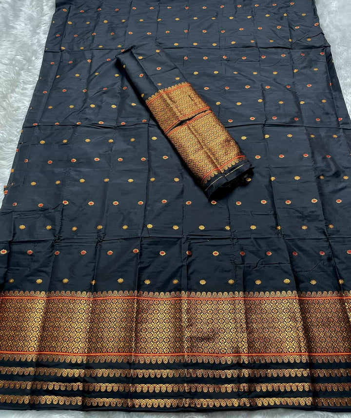 Copper Jari - Dhaga Mina - Mix Set Mekhela Sador