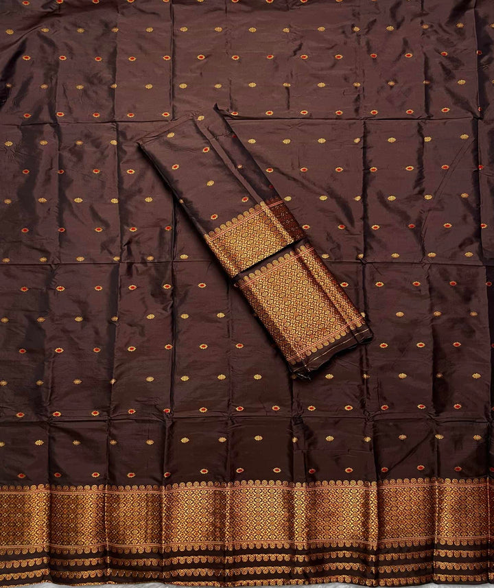 Copper Jari - Dhaga Mina - Mix Set Mekhela Sador