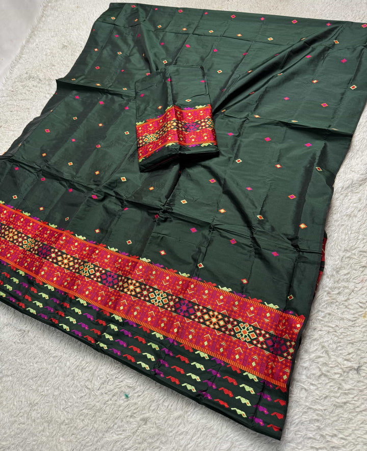 Multi-Dhaga Work Mix Set Mekhela Sador