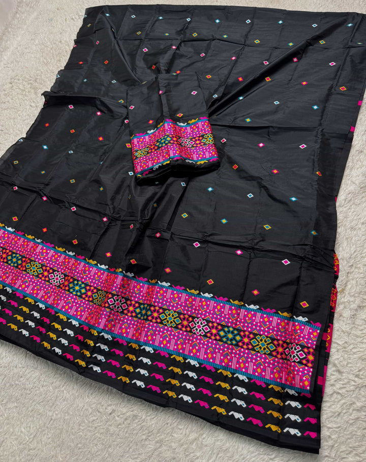 Multi-Dhaga Work Mix Set Mekhela Sador