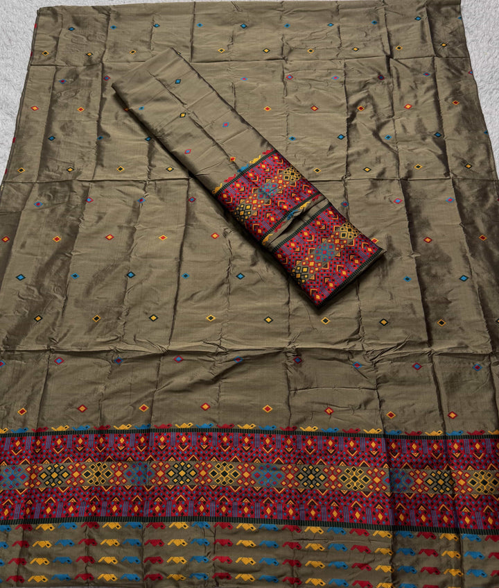 Multi-Dhaga Work Mix Set Mekhela Sador