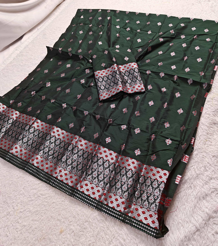 Silver Jari Mix Set Mekhela Sador