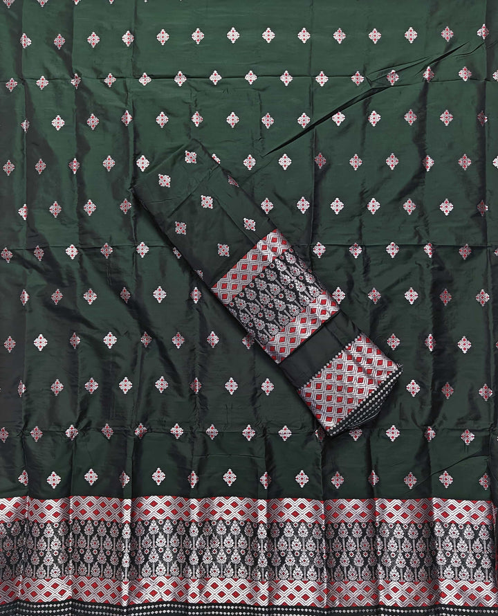 Silver Jari Mix Set Mekhela Sador