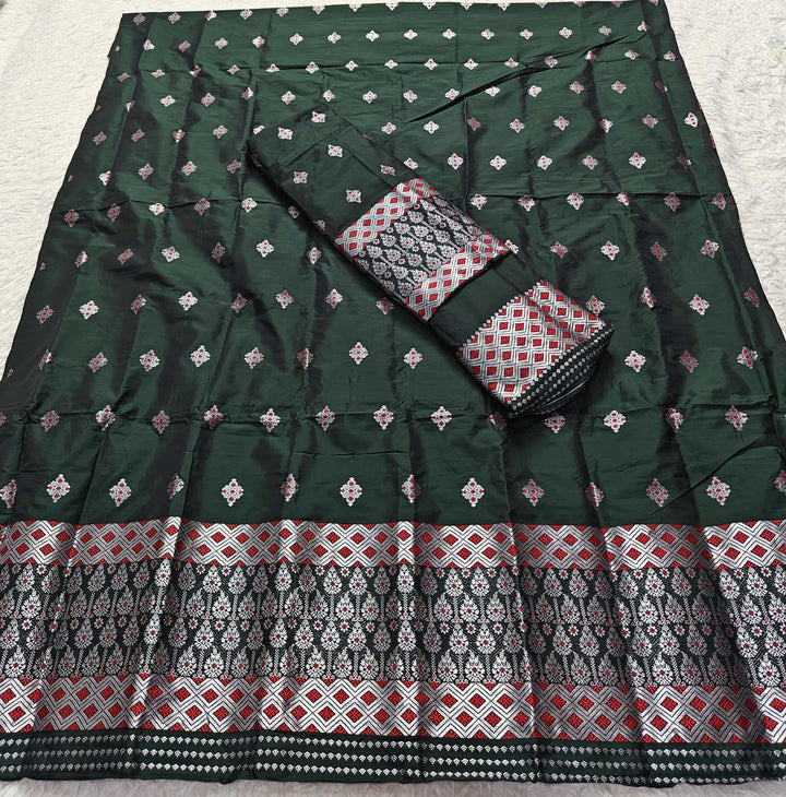 Silver Jari Mix Set Mekhela Sador