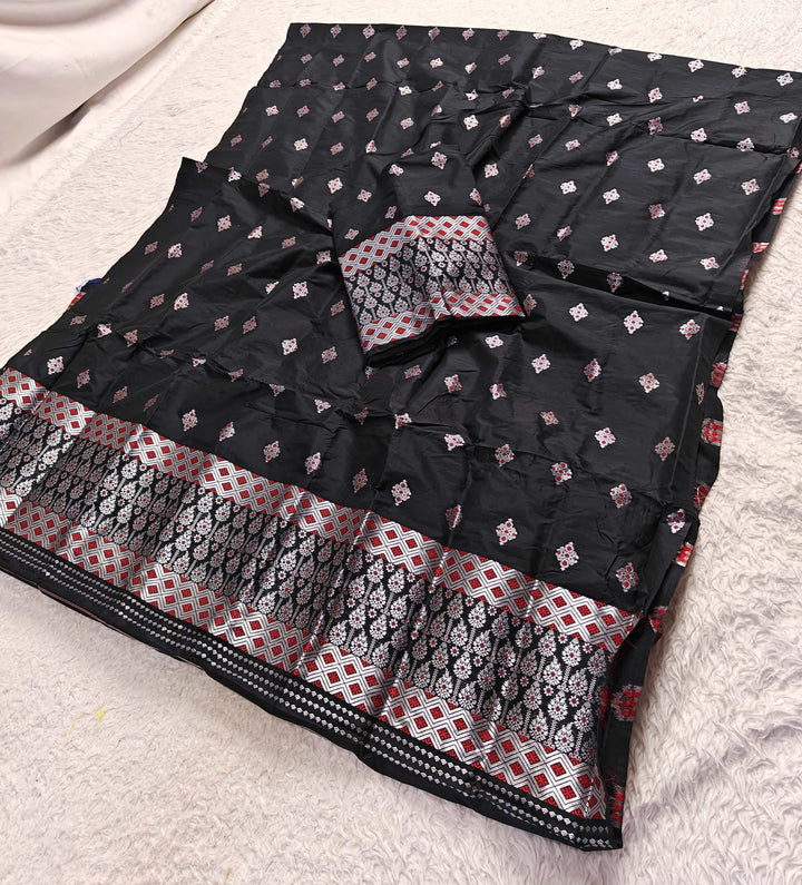 Silver Jari Mix Set Mekhela Sador