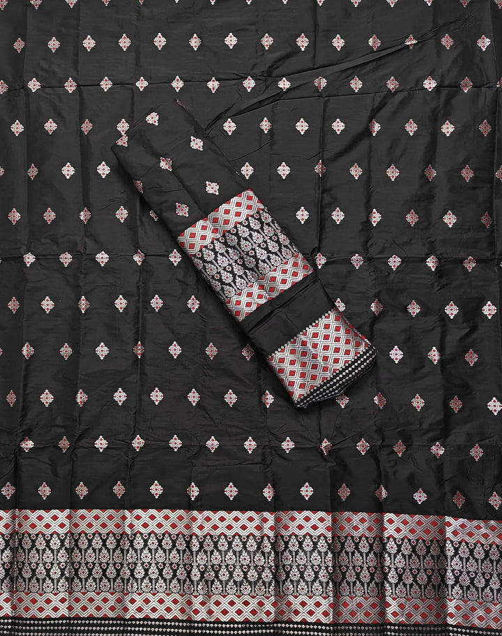 Silver Jari Mix Set Mekhela Sador