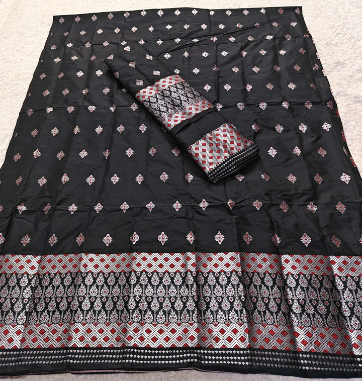 Silver Jari Mix Set Mekhela Sador