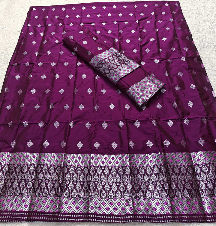 Silver Jari Mix Set Mekhela Sador