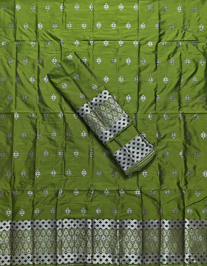 Silver Jari Mix Set Mekhela Sador