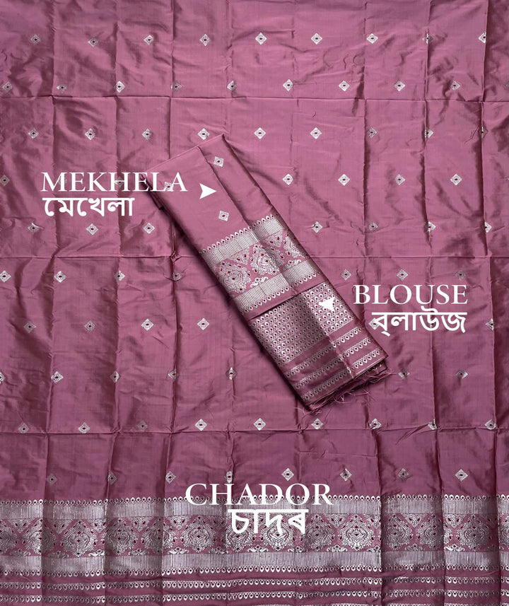 Silver Jari - Dhaga Mina - Mix Set Mekhela Sador