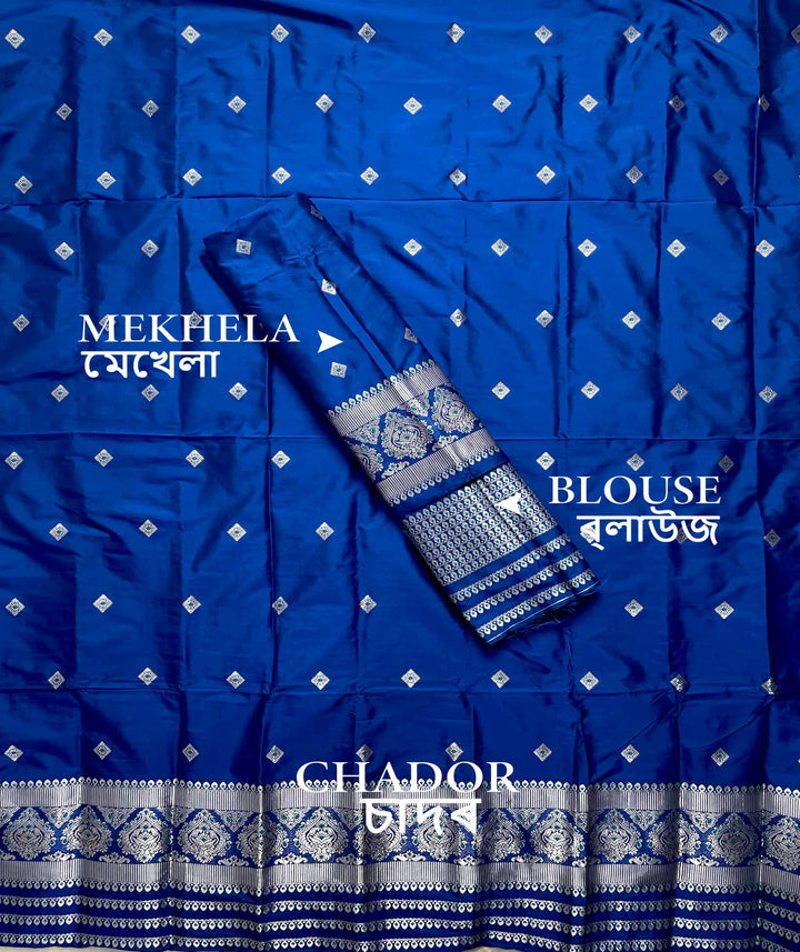 Silver Jari - Dhaga Mina - Mix Set Mekhela Sador