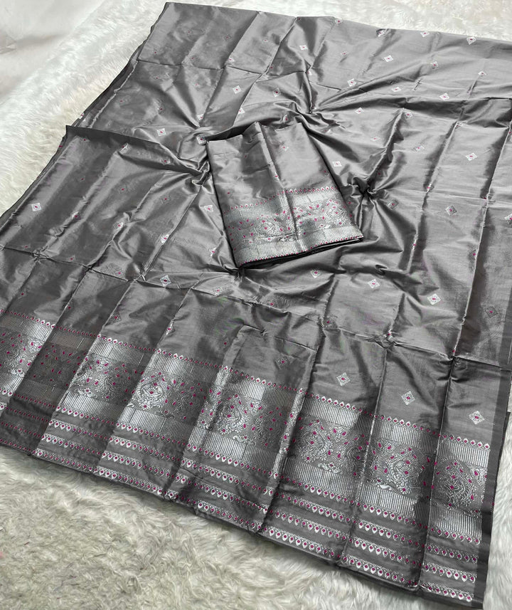 Silver Jari - Dhaga Mina - Mix Set Mekhela Sador