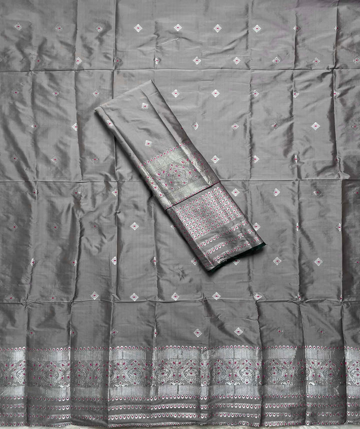 Silver Jari - Dhaga Mina - Mix Set Mekhela Sador