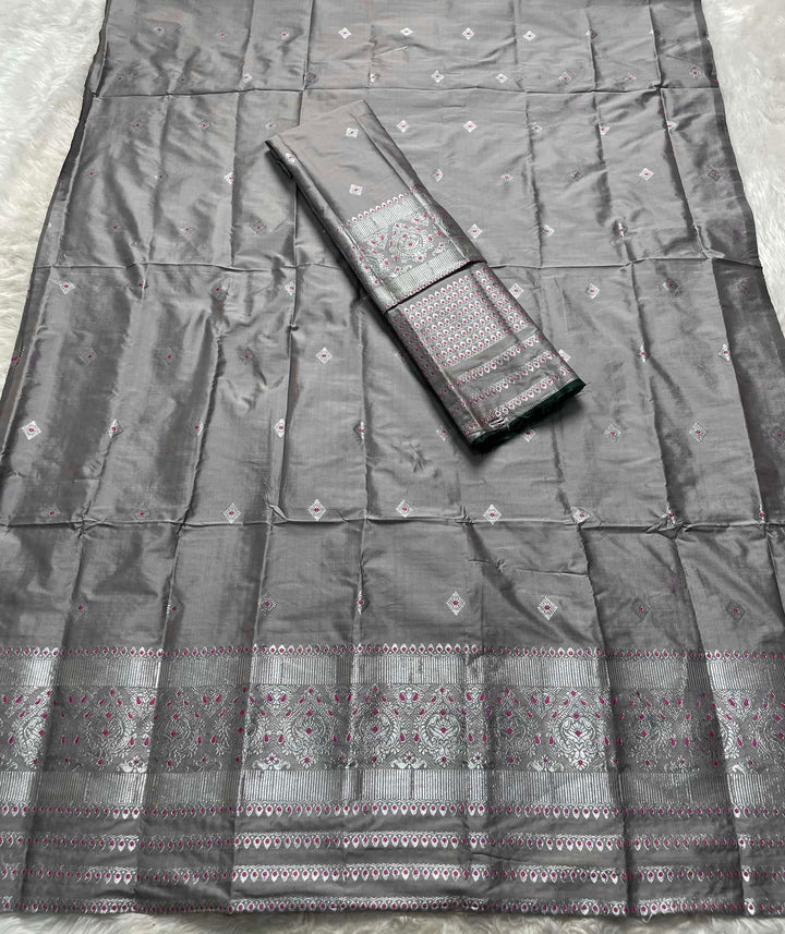 Silver Jari - Dhaga Mina - Mix Set Mekhela Sador