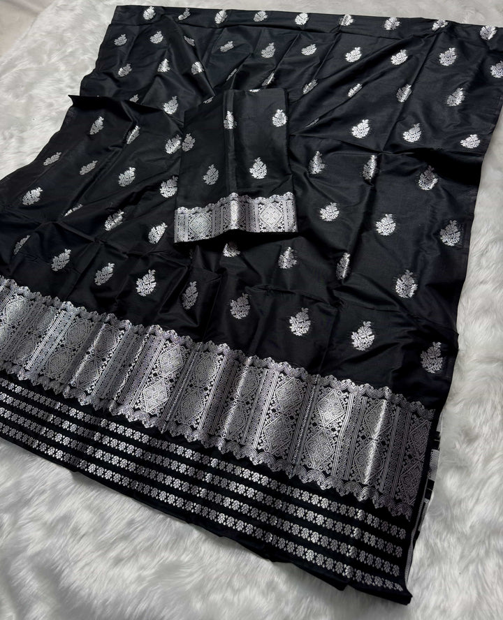 Silver Jari Mix Set Mekhela Sador
