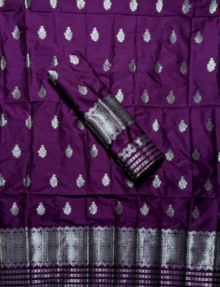 Silver Jari Mix Set Mekhela Sador