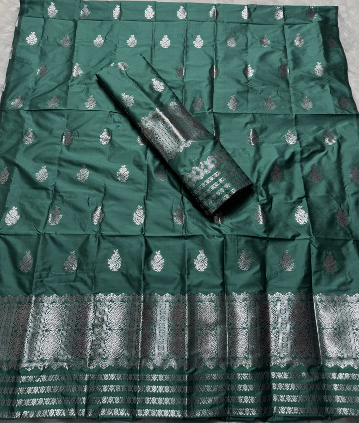 Silver Jari Mix Set Mekhela Sador