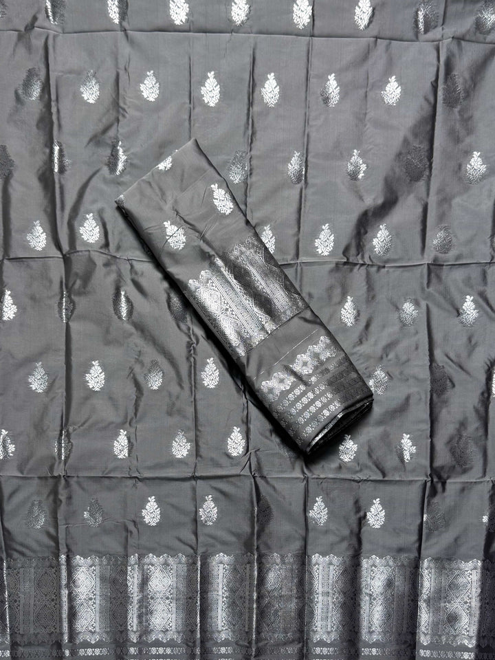 Silver Jari Mix Set Mekhela Sador