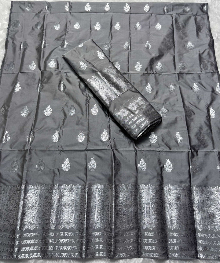 Silver Jari Mix Set Mekhela Sador