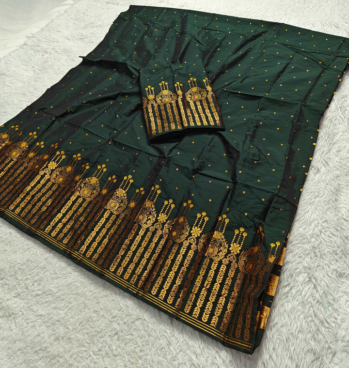 Copper Jari Mix Set Mekhela Sador
