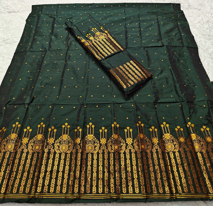Copper Jari Mix Set Mekhela Sador