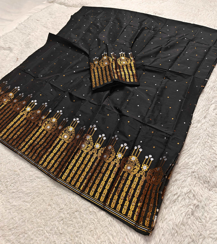 Copper Jari Mix Set Mekhela Sador