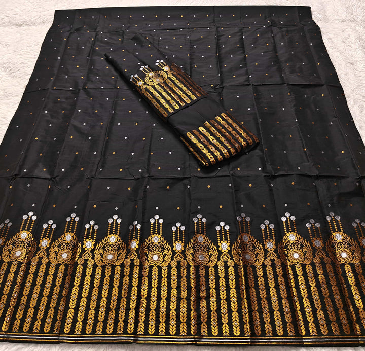 Copper Jari Mix Set Mekhela Sador