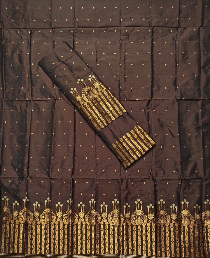 Copper Jari Mix Set Mekhela Sador