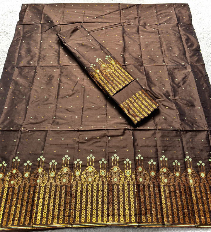 Copper Jari Mix Set Mekhela Sador