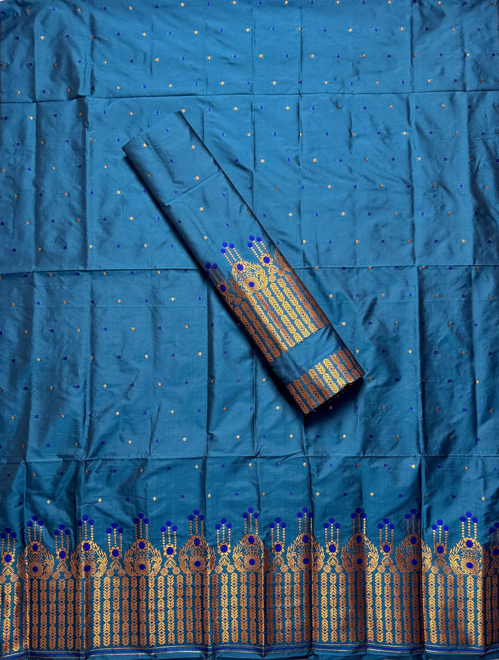 Copper Jari Mix Set Mekhela Sador