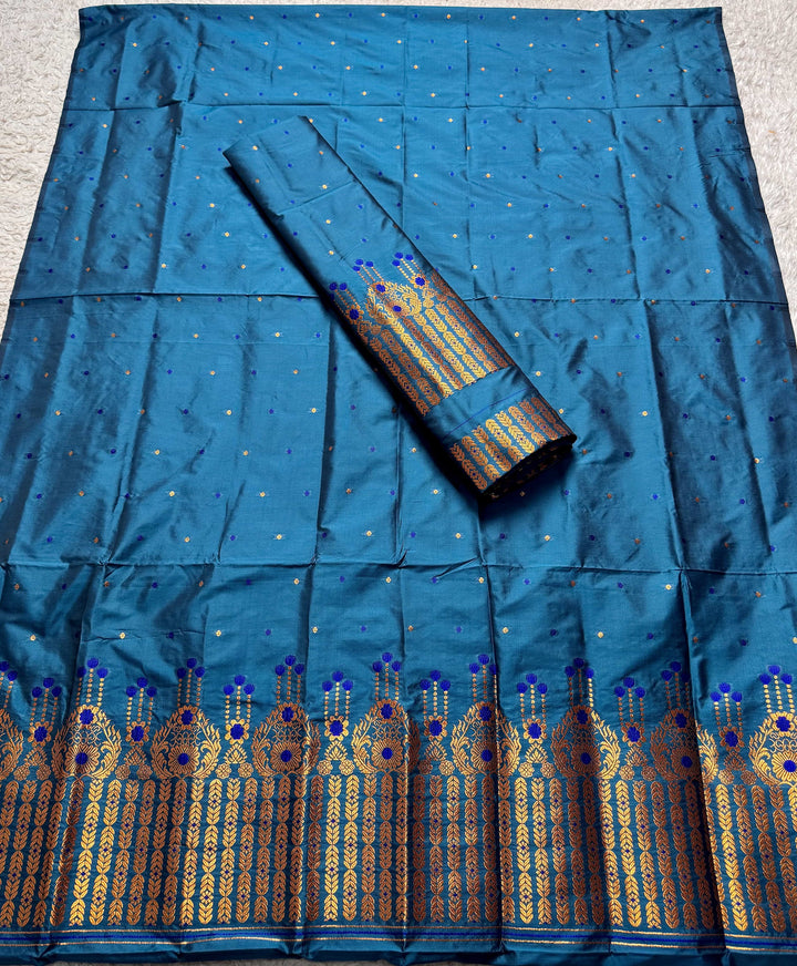 Copper Jari Mix Set Mekhela Sador