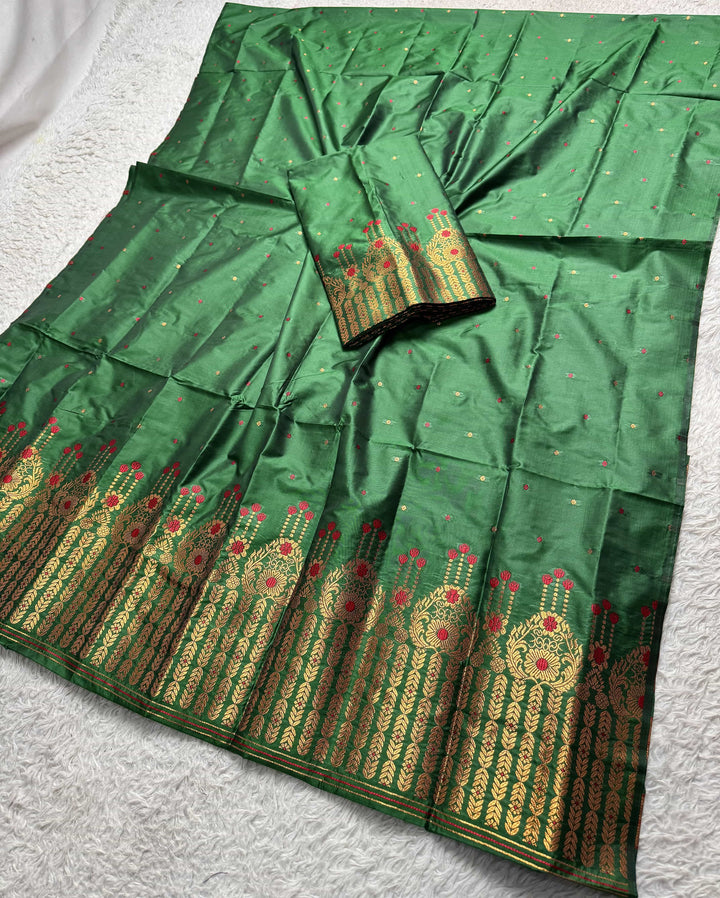 Copper Jari Mix Set Mekhela Sador