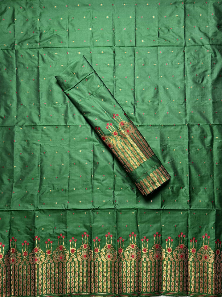 Copper Jari Mix Set Mekhela Sador