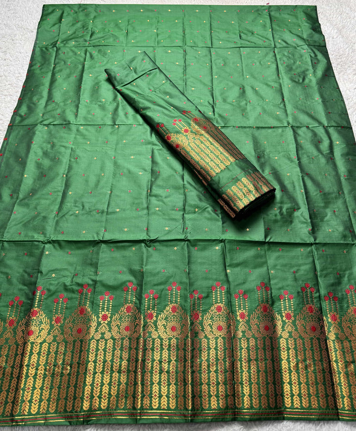 Copper Jari Mix Set Mekhela Sador