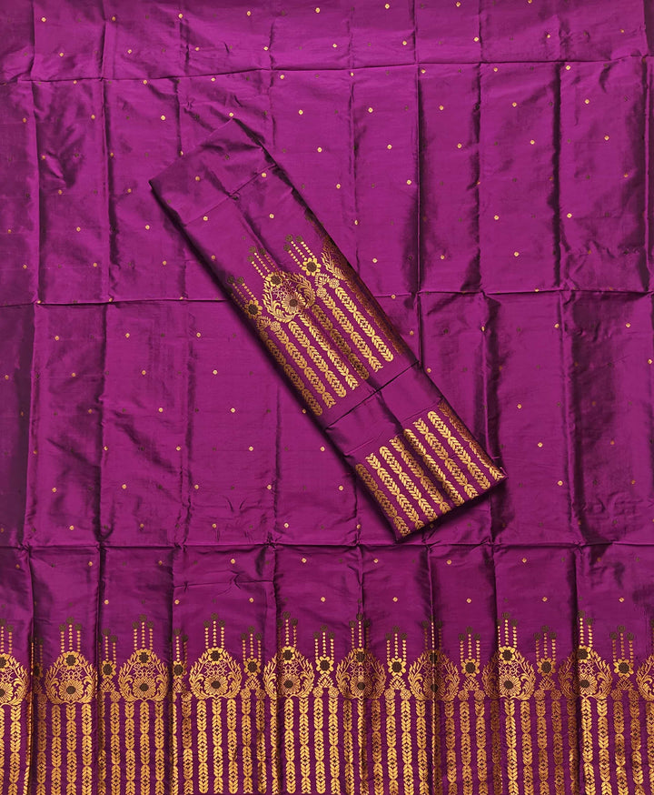 Copper Jari Mix Set Mekhela Sador