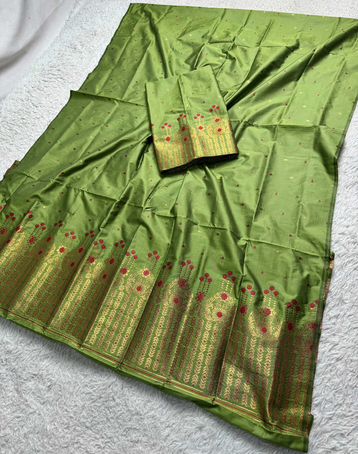 Copper Jari Mix Set Mekhela Sador