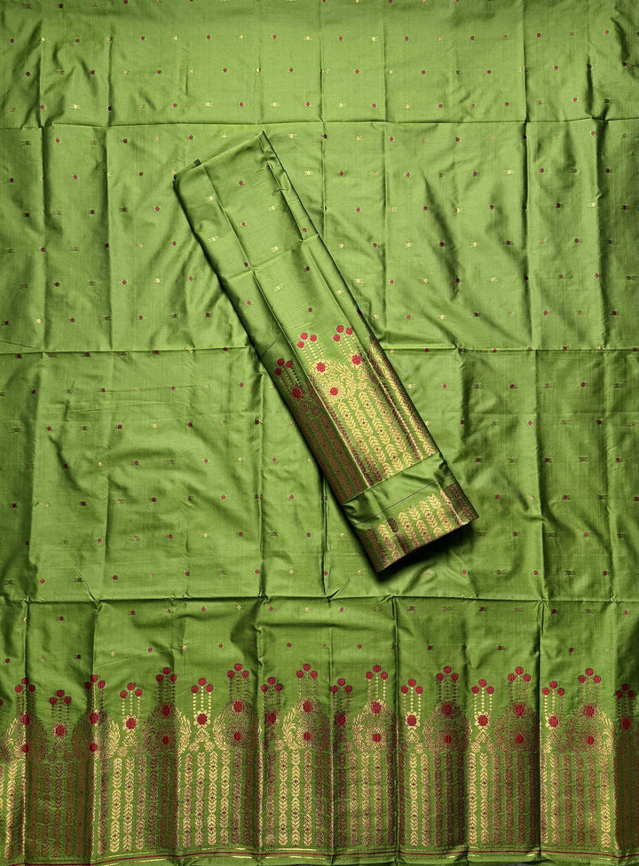 Copper Jari Mix Set Mekhela Sador