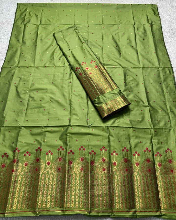 Copper Jari Mix Set Mekhela Sador