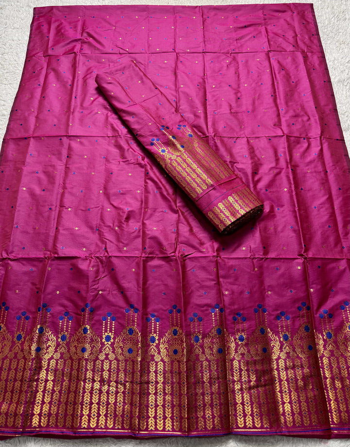 Copper Jari Mix Set Mekhela Sador