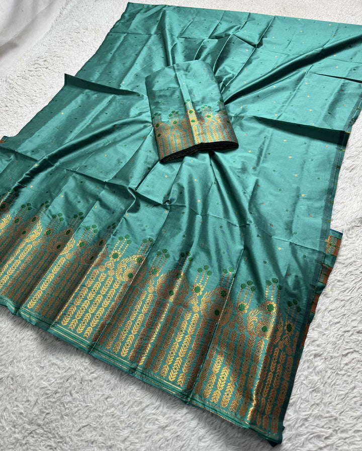 Copper Jari Mix Set Mekhela Sador