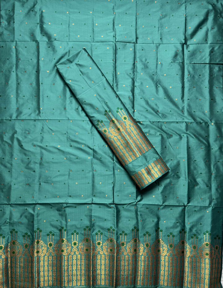 Copper Jari Mix Set Mekhela Sador