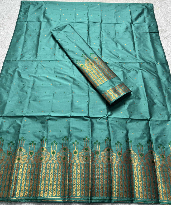 Copper Jari Mix Set Mekhela Sador