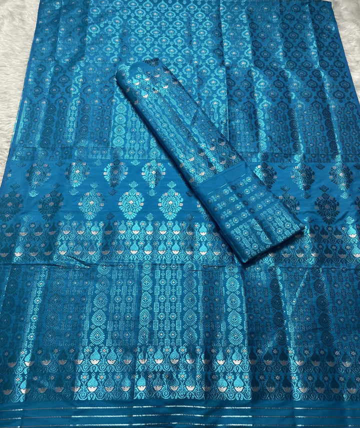 Colouring Jari Mix Set Mekhela Sador