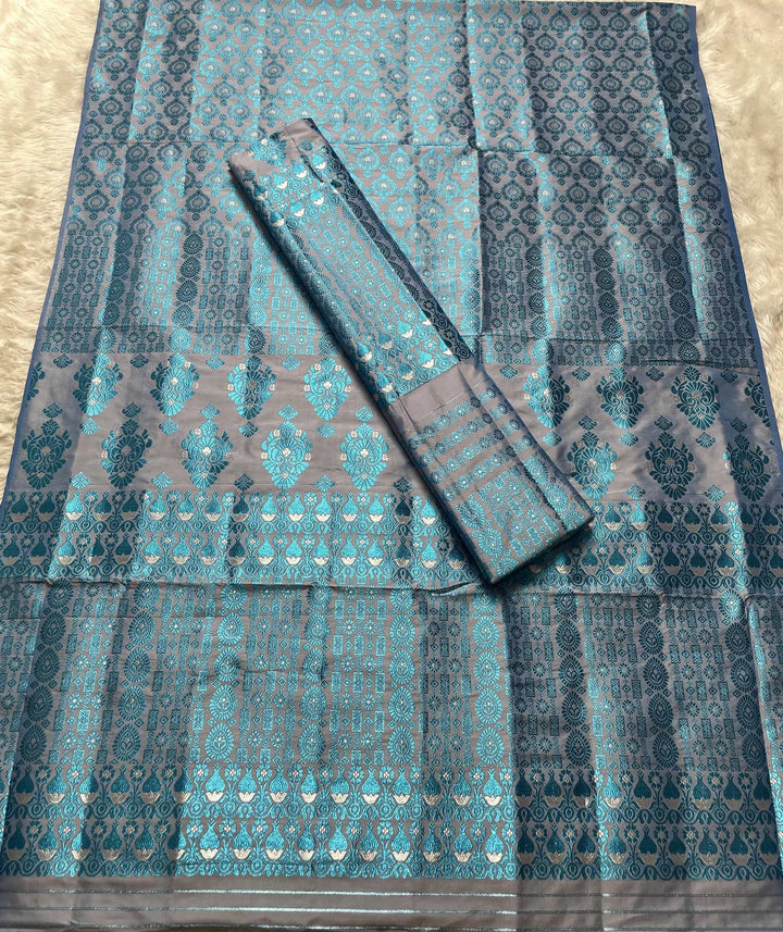 Colouring Jari Mix Set Mekhela Sador