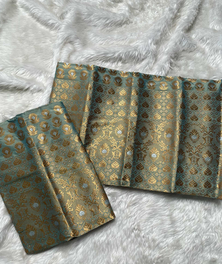 Copper Jari Mix Set Mekhela Sador